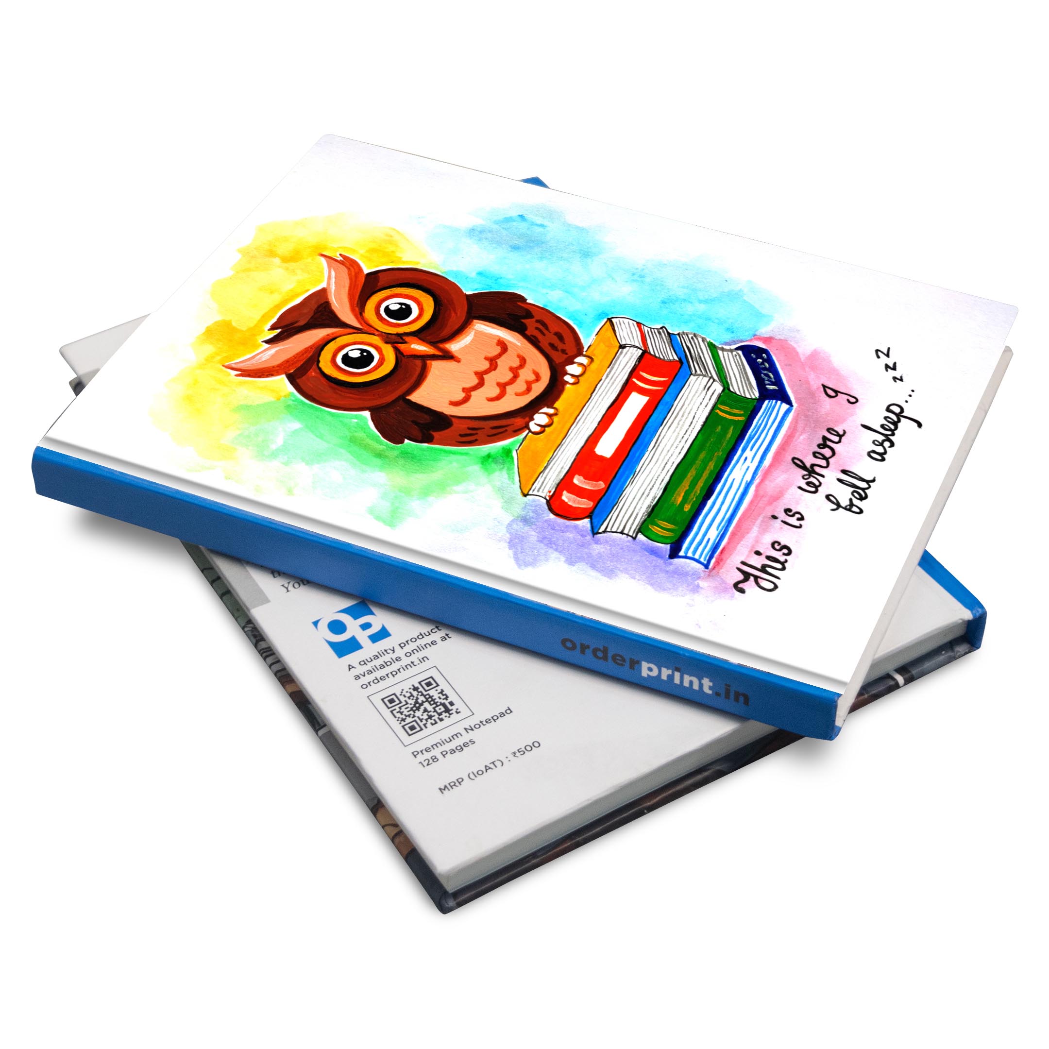 Artist Edition Notebook Owl & Books