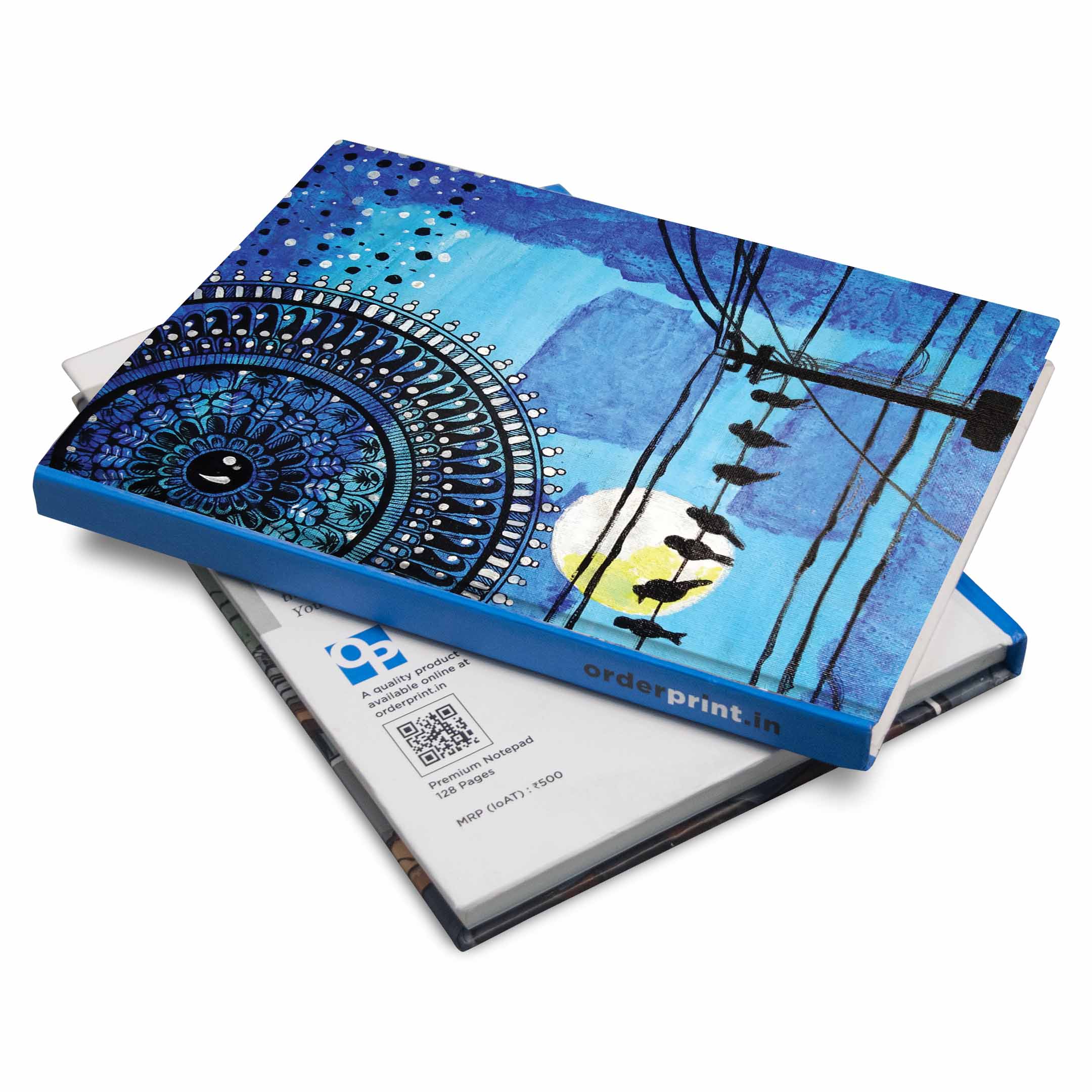 Artist Edition Notebook Blue Mandala Art